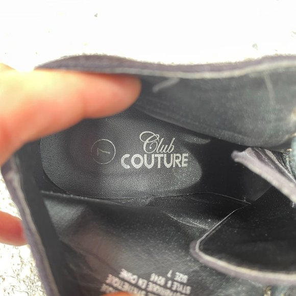 Loved, in Good Condition, Women's Club Couture Black Suede Booties Size 7 - Picture 6 of 7